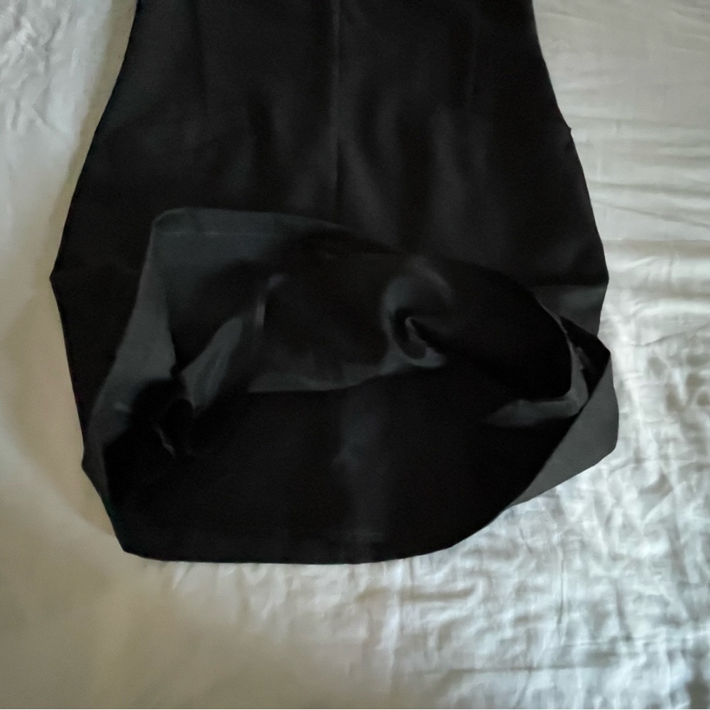 VTG Laura Ashley Charcoal Gray Lined Wool Shift Dress Made in the UK US Size 4 - Picture 11 of 13